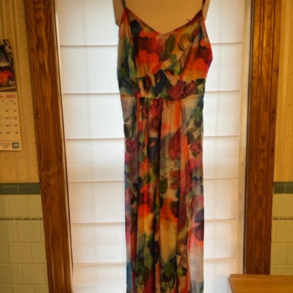 City Chic Floral Formal Gown Size 16 - Picture 1 of 4